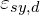 \varepsilon_{sy,d}