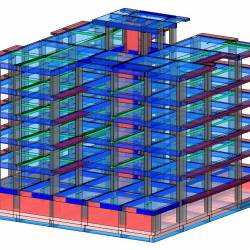 Modello geometrico edificio multipiano di via Milo