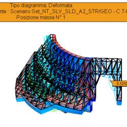 Deformata globale modello 1 - vista 2