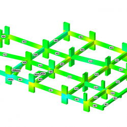 Diagramma Mfy travi quarto impalcato