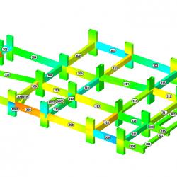 Diagramma Tz travi terzo impalcato