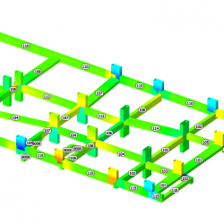 Diagramma Tz travi primo impalcato
