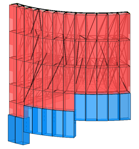 Modello strutturale 2 realizzato con IperSpace - vista 2