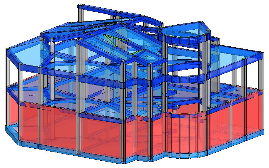 Modello strutturale IperSpace - vista 2