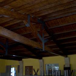 Particolare copertura in legno