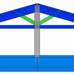 Modello strutturale IperSpace - Corpo C- fronte