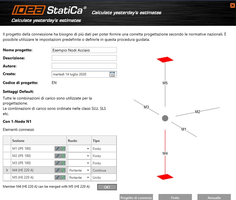 Definizione nodi con IDEA StatiCa Steel Connection